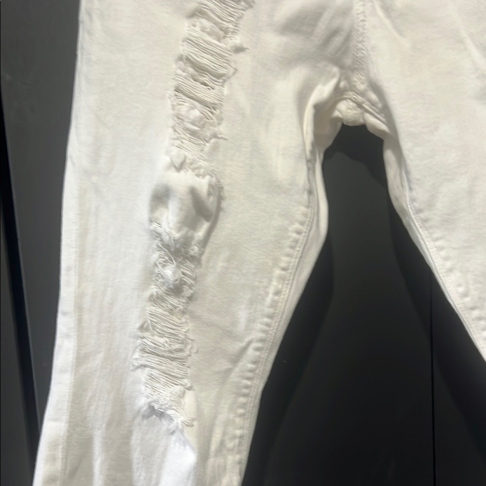 Express White Ripped Jeans - Picture 2 of 6